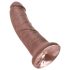 King Cock 8 Dildo (20cm) - Braun