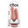 King Cock Doppel-Penetrator - naturgetreues Doppel-Dildo (hautfarben)