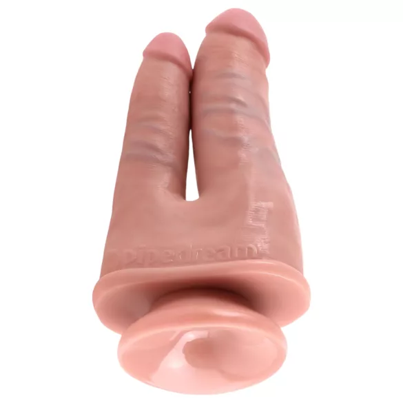 King Cock Double Penetrator - lebensechter Doppel-Dildo (natur)