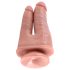 King Cock Doppel-Penetrator - naturgetreues Doppel-Dildo (hautfarben)