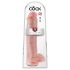 King Cock 15 - Saugnapf-Dildo mit Hoden (38 cm) - Natur