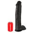 King Cock 15 - Haft-Dildo mit Hoden (38 cm) - Schwarz