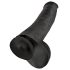King Cock 15 - Haft-Dildo mit Hoden (38 cm) - Schwarz