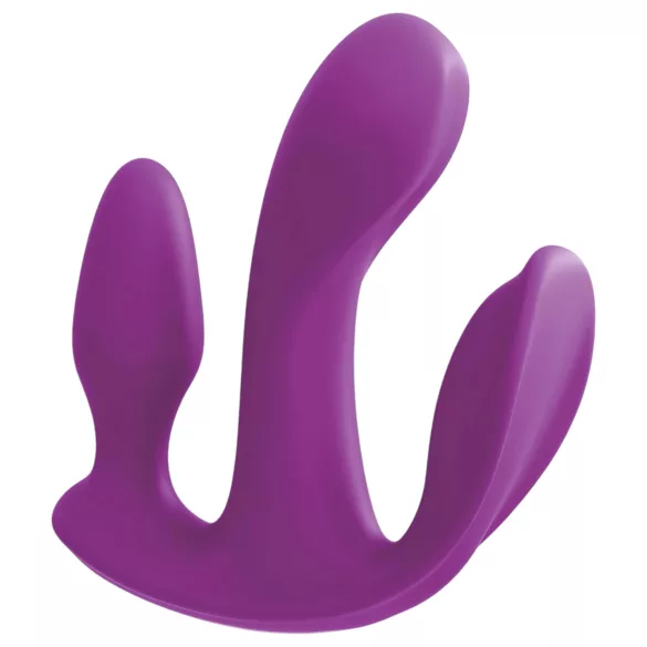 3Some Total Ecstasy - Akku, Funk-Doppelvibrator (Lila)