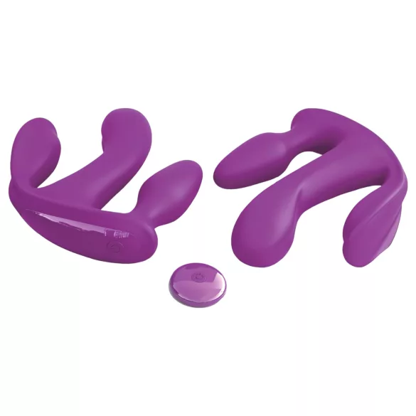 3Some Total Ecstasy - Akku, Funk-Doppelvibrator (Lila)