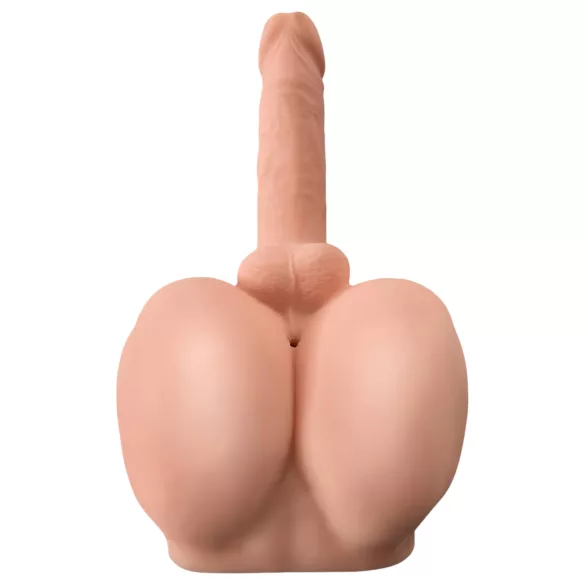 PDX Dirty Talk - Lebensechte Minitorsopuppe mit Dildo (natur)