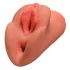 PDX Double Stroker - 2in1 realistischer Masturbator (dunkel natur)