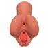 PDX Wähle Dein Vergnügen - 2in1 Vagina und Anus Masturbator (natur)
