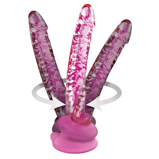 Icicles Nr. 86 - penisförmiger Glasdildo (rosa)