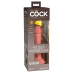   King Cock Elite 6 - naturfarbener, lebensnaher Dildo mit Saugfuß (15 cm)