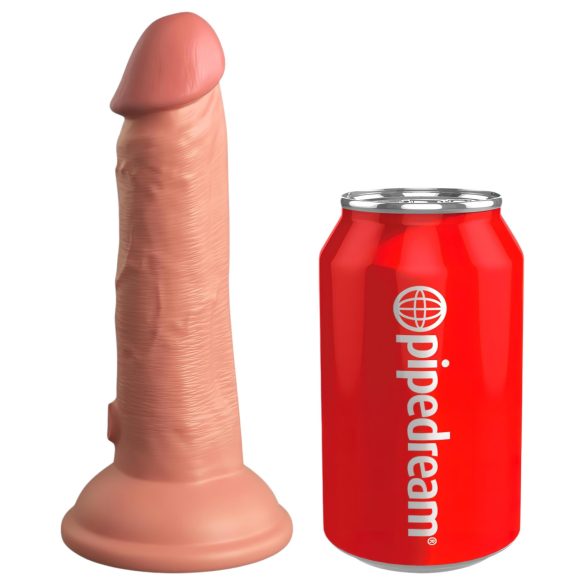 King Cock Elite 6 - realistisch, haftender Dildo (15cm) - naturfarben