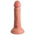 King Cock Elite 6 - realistisch, haftender Dildo (15cm) - naturfarben