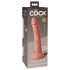 King Cock Elite 7 Zoll - Saugnapf, lebensechter Dildo (18cm) - Natur