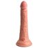 King Cock Elite 7 Zoll - Saugnapf, lebensechter Dildo (18cm) - Natur