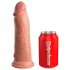 King Cock Elite 8 - realitätsnaher Dildo mit Saugnapf (20cm) - naturfarben