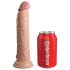 King Cock Elite 9 - Vibrator mit Saugnapf 23 cm - Hautfarben
