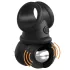 King Cock Crown Jewels - vibrierender Penisring (schwarz)