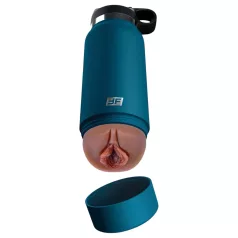   PDX - Fuck Flask Private Pleaser - Kunstvagina in einer Flasche (blau-braun)