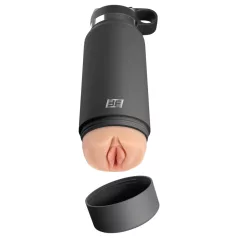   PDX - Fuck Flask Secret Delight - Kunstvagina in einer Trinkflasche (schwarz-natur)