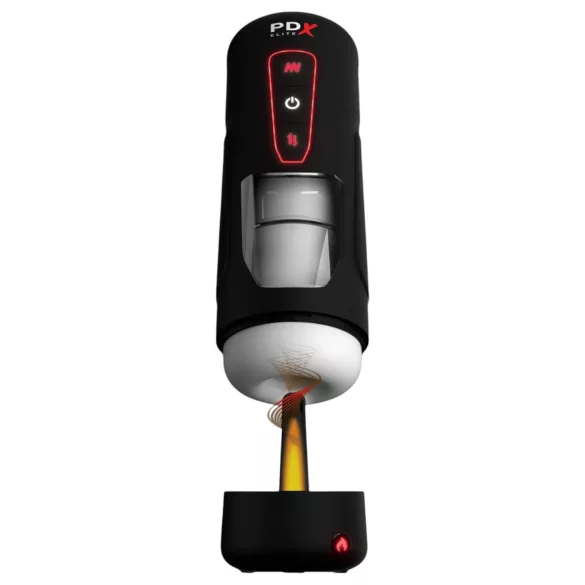PDX Elite Milk Me Hotter - Erwärmender Masturbator (Schwarz)