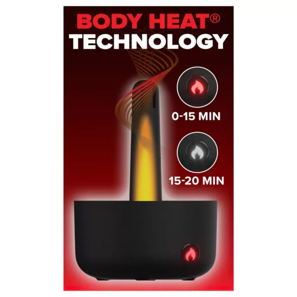PDX Elite Milk Me Hotter - Erwärmender Masturbator (Schwarz)