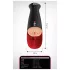PDX Elite Fuck-O-Mat Pro XL - stimulierter, saugender Vibrations-Masturbator (schwarz)
