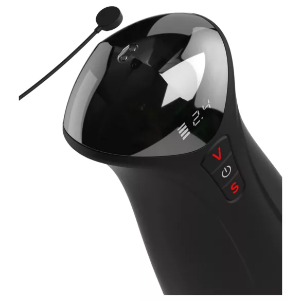 PDX Elite Fuck-O-Mat Pro XL - stimulierter, saugender Vibrations-Masturbator (schwarz)