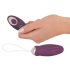 Javida - Funkelndes, pulsierendes Vibro-Ei mit Fernbedienung (Lila)