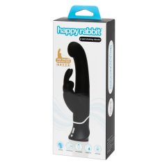   Happyrabbit G-Punkt - akkubetriebener, klitoriserregender Zittervibrator (schwarz)