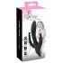 SMILE Triple - Wiederaufladbarer, wasserfester 3-armiger Vibrator (Schwarz)