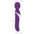 Javida Zauberstab & Perle - 2in1 Massage-Vibrator (Lila)