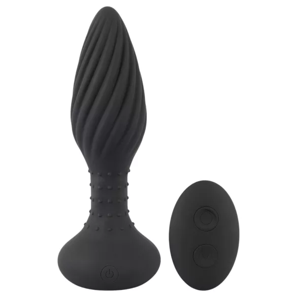 ANOS - Rotierender Perlen-Analvibrator (Schwarz)