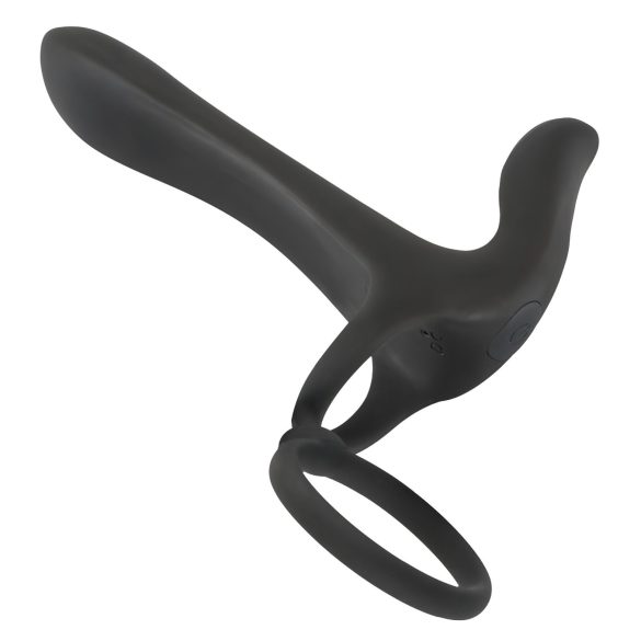 Black Velvet - Akku, 2in1 Paarvibrator & Penisring (schwarz)