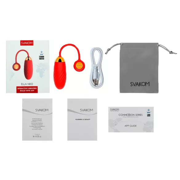 Svakom Ella Neo - Smartes Vibroei (Rot)