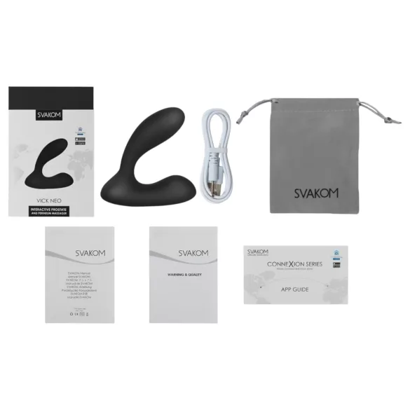 Svakom Vick Neo - Wiederaufladbarer VR-Analvibrator (Schwarz)