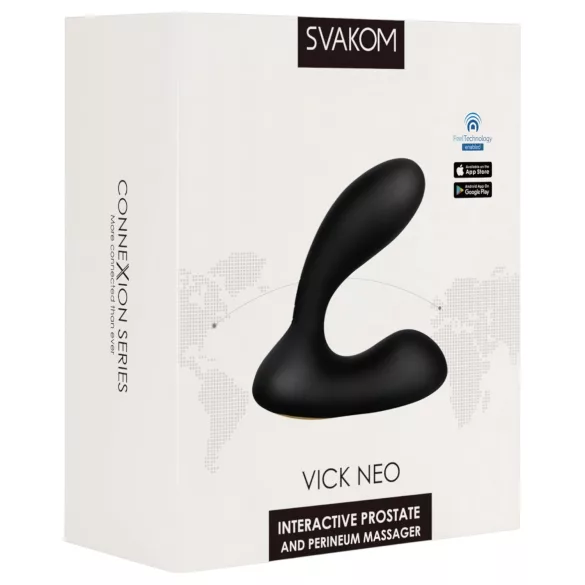 Svakom Vick Neo - Wiederaufladbarer VR-Analvibrator (Schwarz)