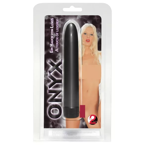 You2Toys Onyx - wiederaufladbarer, wasserdichter Vibrator (schwarz)