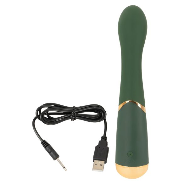 Emerald Love - Wiederaufladbarer G-Punkt Vibrator, wasserdicht (grün)