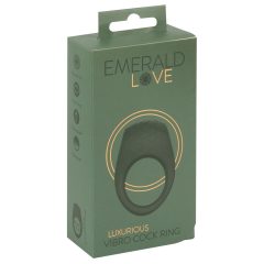   Emerald Love - akkubetriebener, wasserdichter Vibrations-Penisring (grün)