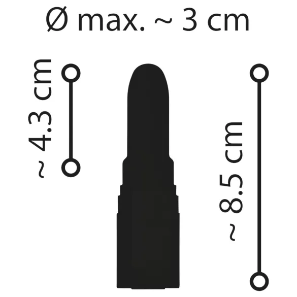 Emerald Love - Akku, wasserdichter Lippenstiftvibrator (rot)