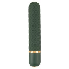   Emerald Love - wiederaufladbarer, wasserfester Stabvibrator (grün)