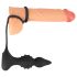 Rebel 2in1 - Kabelloser, Radio Offener Analvibrator mit Penisring (Schwarz)