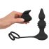 Rebel 2in1 - Kabelloser, Radio Offener Analvibrator mit Penisring (Schwarz)