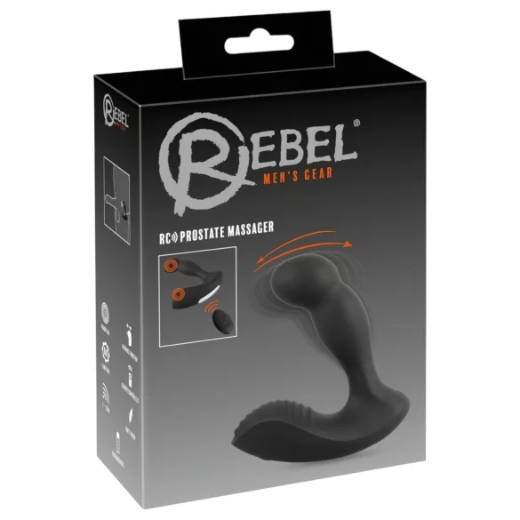 Rebel - Akku Prostata-Vibrator mit Fernbedienung (schwarz)