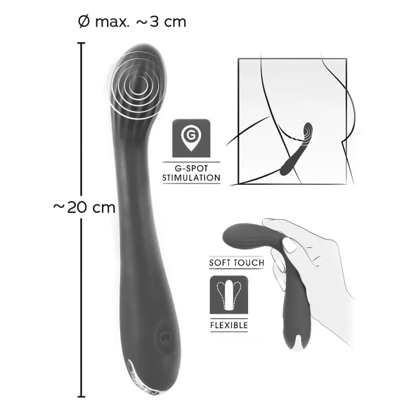 SMILE G-spot - Akku-G-Punkt Vibrator gerippt (Lila)