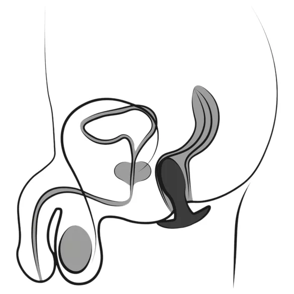 ANOS - Akku-Prostata-Vibrator, wasserdicht (schwarz)