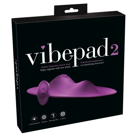 VibePad 2 - Akkubetriebenes, Funkgesteuertes Leckkissen Vibrator (Lila)