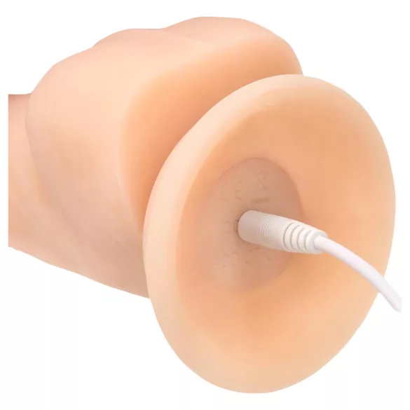 Naked Addiction Rotating 8 - rotierender Vibrator (20cm) - natur