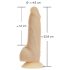 Naked Addiction Rotating 7 - Rotierender Vibrator (18 cm) - Natur