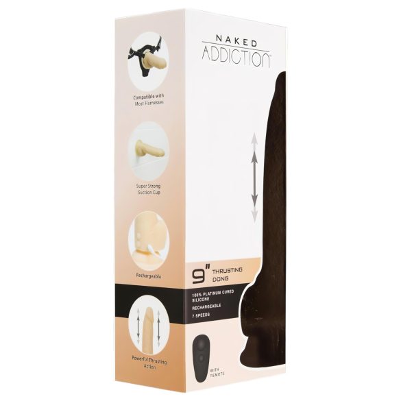 Naked Addiction Thrusting 9 - natürlicher Stoßvibrator (23 cm)